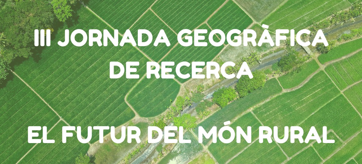 Banner III Jornada geogràfica de recerca