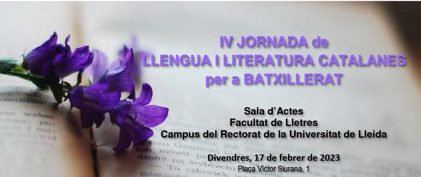 Banner IV Jornada Llengua i Literatura Catalanes